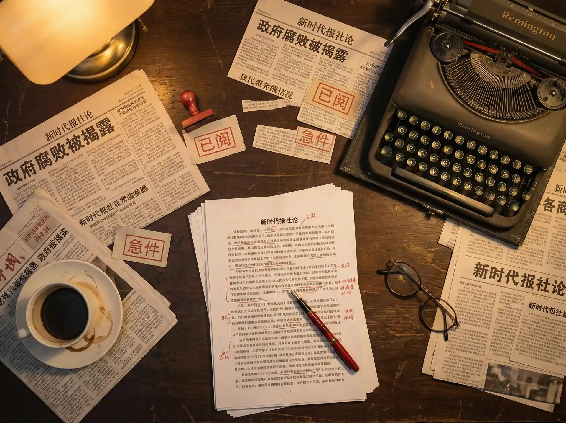 91吃瓜 - 报社编辑部工作场景